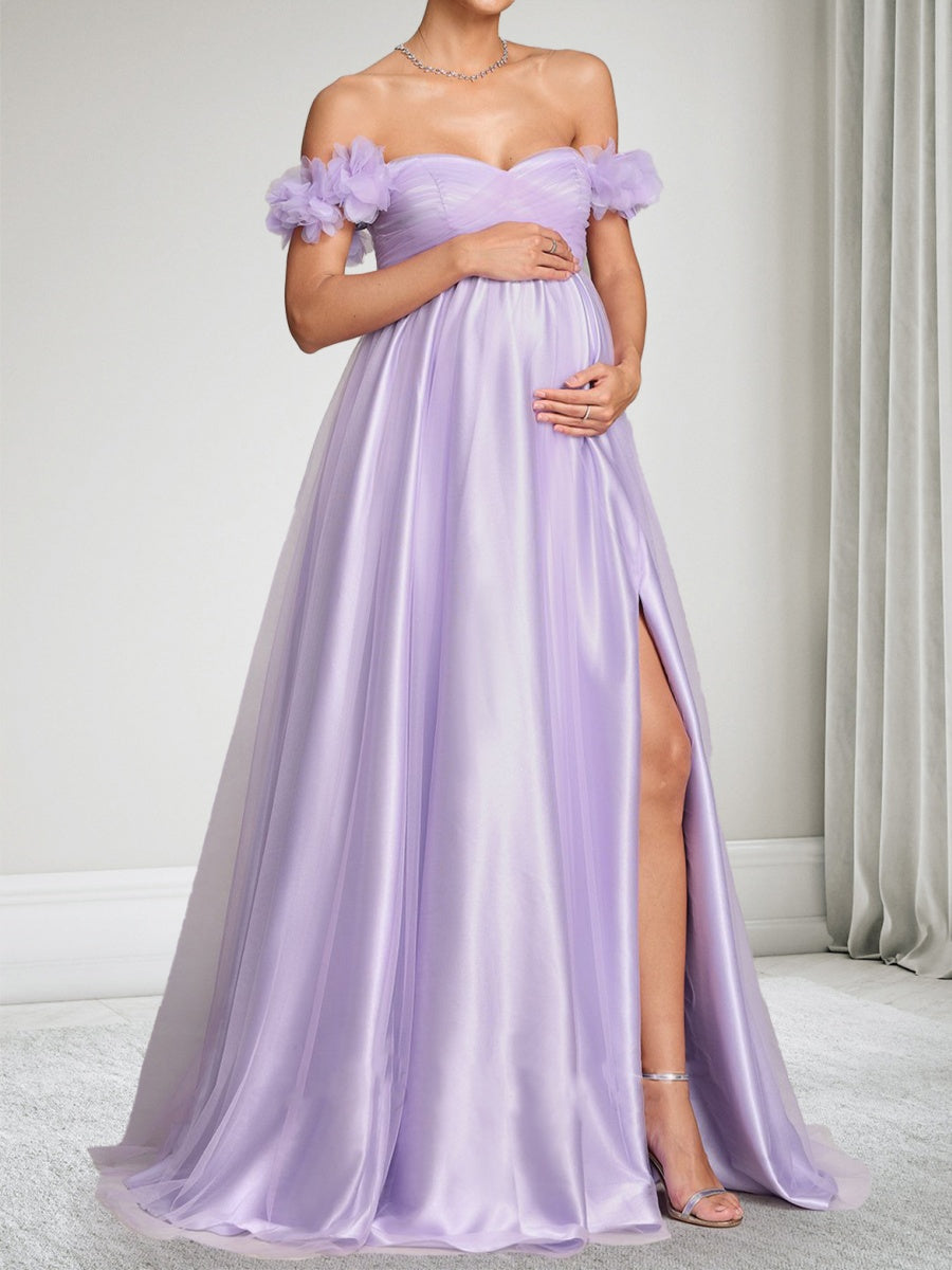 Valentina Rue Lilac side view wedding guest dress