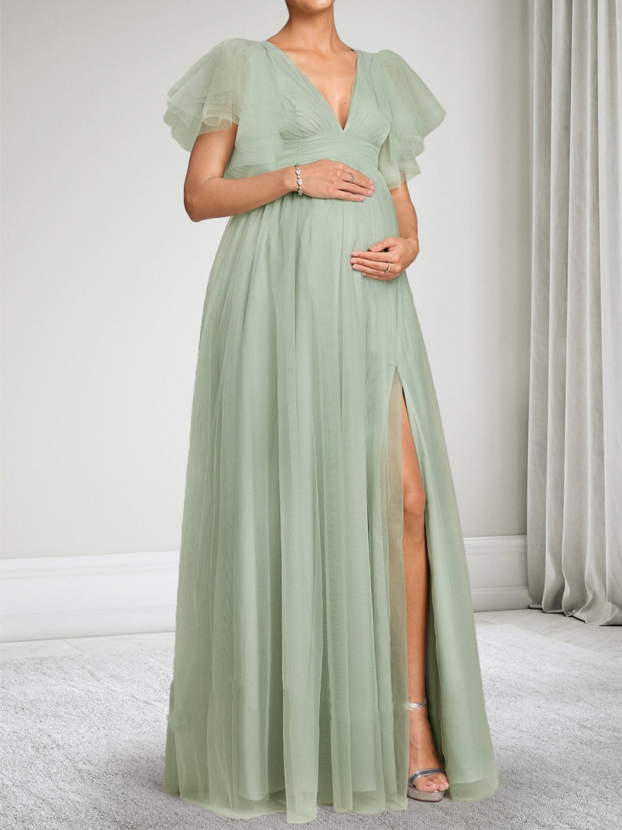 Callista Fern Sage Green bodice detail wedding guest dress