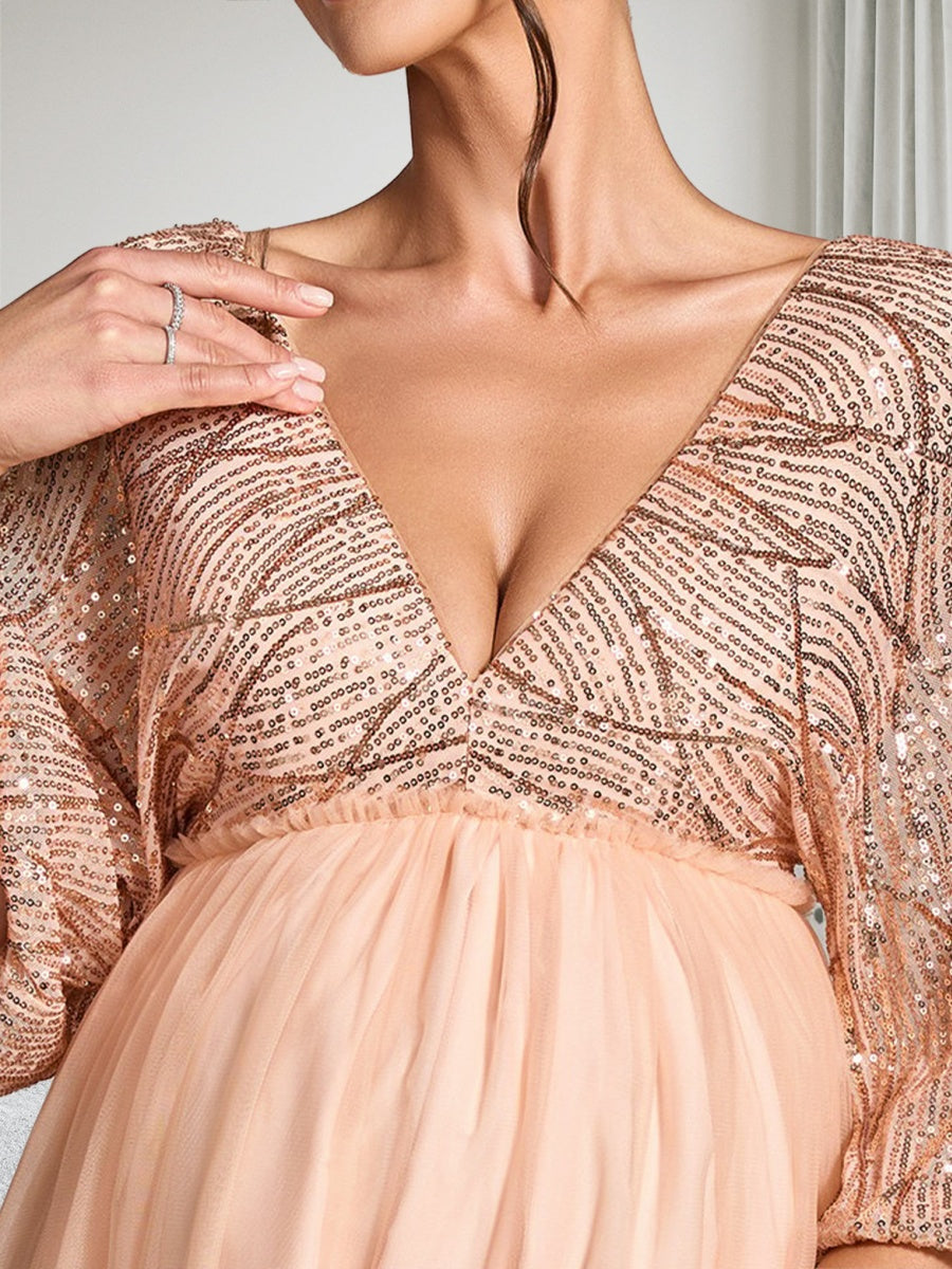 Ilaria Rose Champagne bodice detail wedding guest dress
