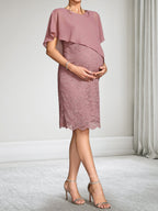Ophelia Cove Mauve bodice detail wedding guest dress