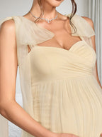 Verity Bloom Daffodil side view wedding guest dress