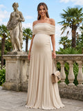 Zinnia Cove Ivory front view wedding guest dress