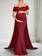 Beatrice Rose Burgundy bodice detail wedding guest dress