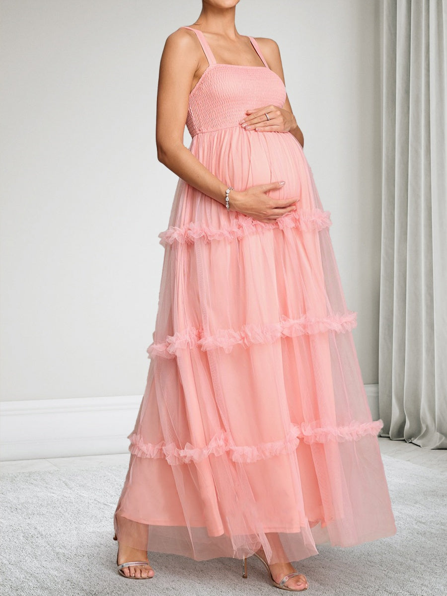 Juliana Cove Rose Pink side view wedding guest dress