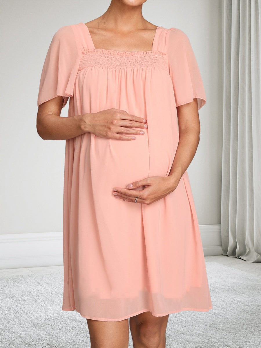 Melisande Vale Rose Pink side view wedding guest dress