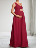 Adelaide Fern Burgundy side view wedding guest dress