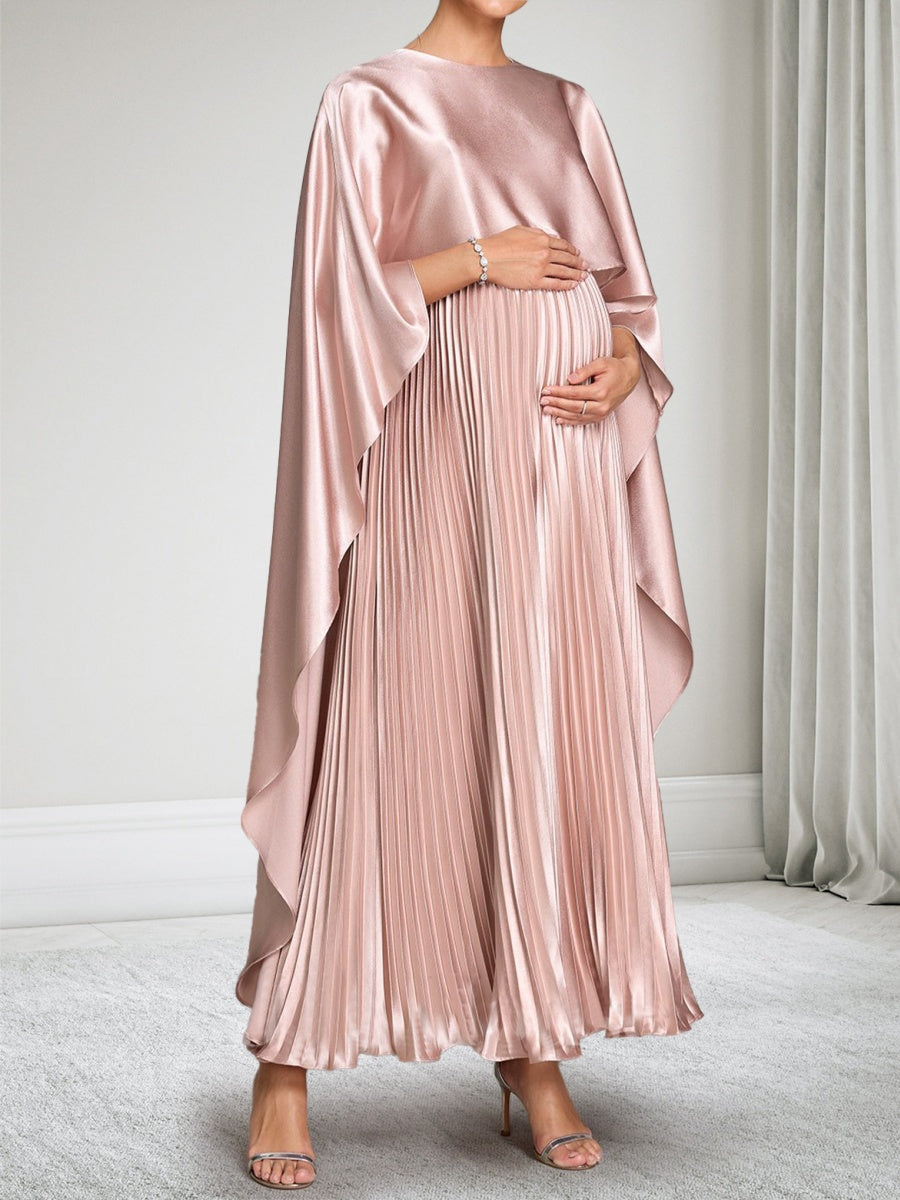 Imogen Pearl Dusty Rose side view wedding guest dress
