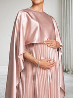 Imogen Pearl Dusty Rose bodice detail wedding guest dress