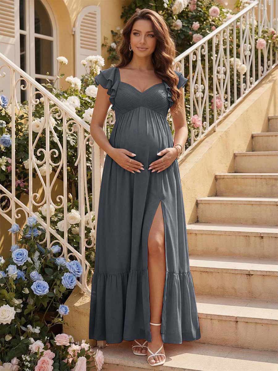 Theodora Grey front view bridesmaid dress