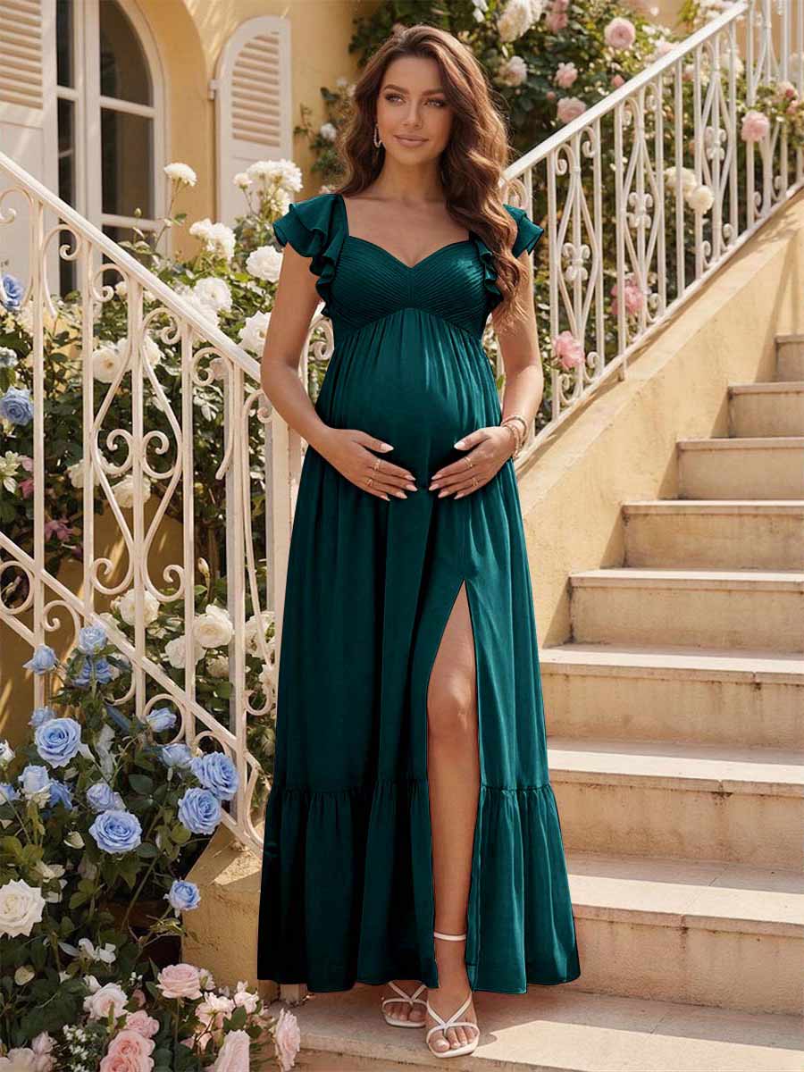 Theodora Peacock front view bridesmaid dress