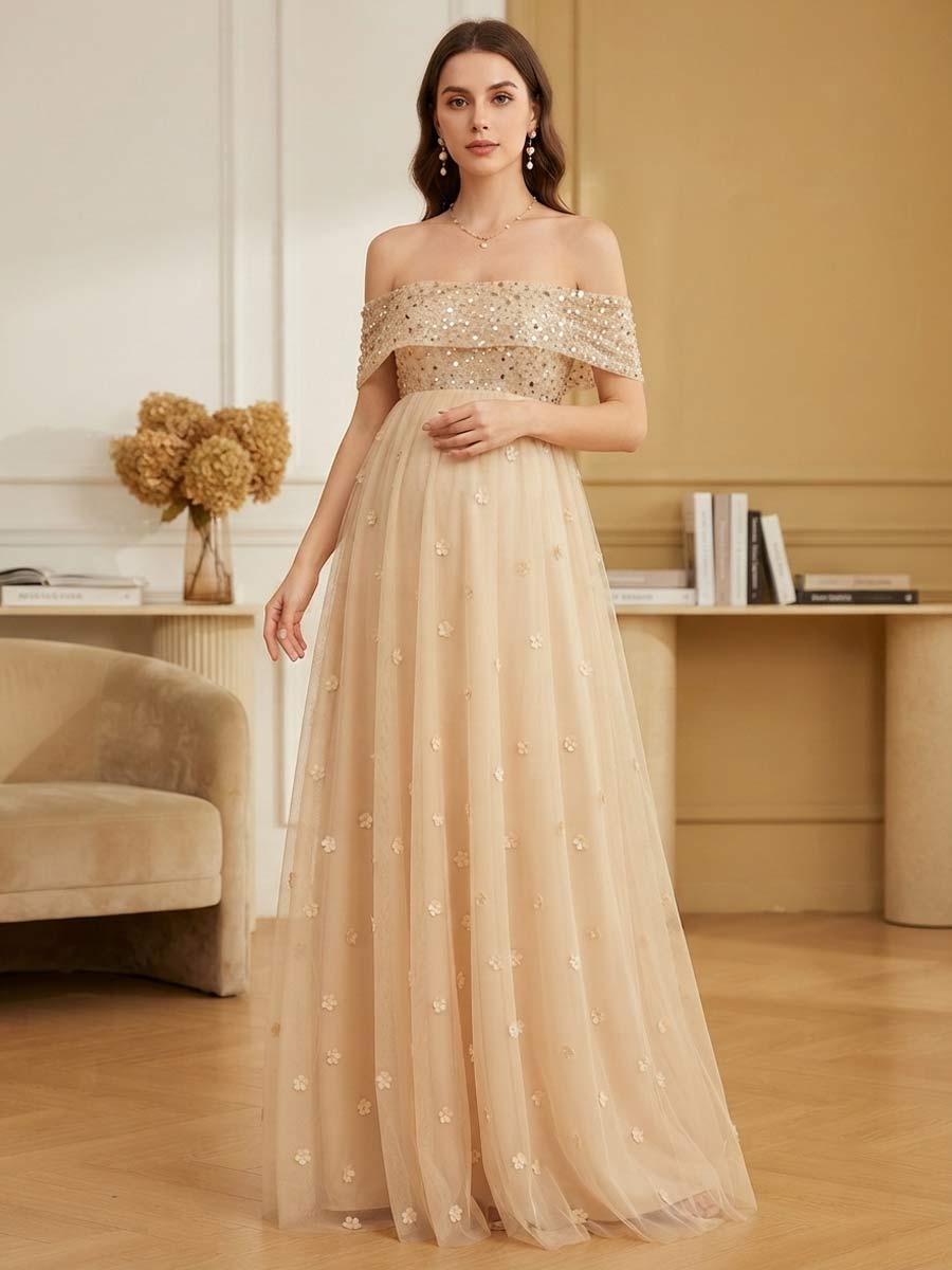Melisande Joy Nude front view wedding guest dress