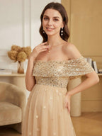 Melisande Joy Nude side view wedding guest dress