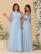 Paloma Sky Blue back view bridesmaid dress
