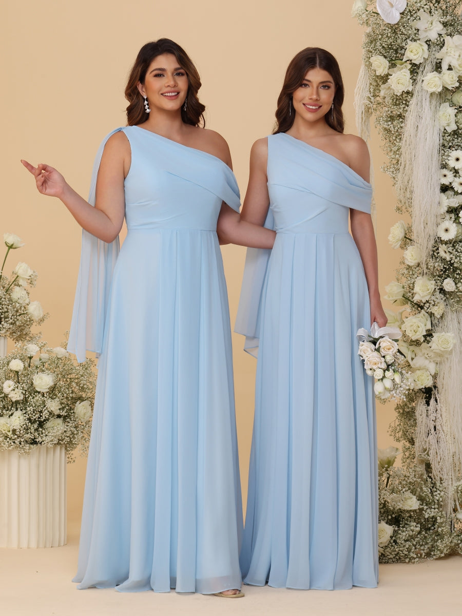 Paloma Sky Blue side view bridesmaid dress