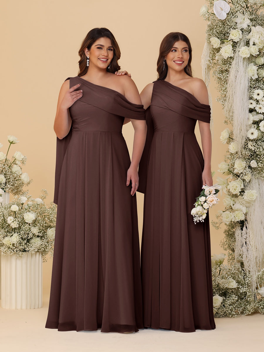 Paloma Brown front view bridesmaid dress