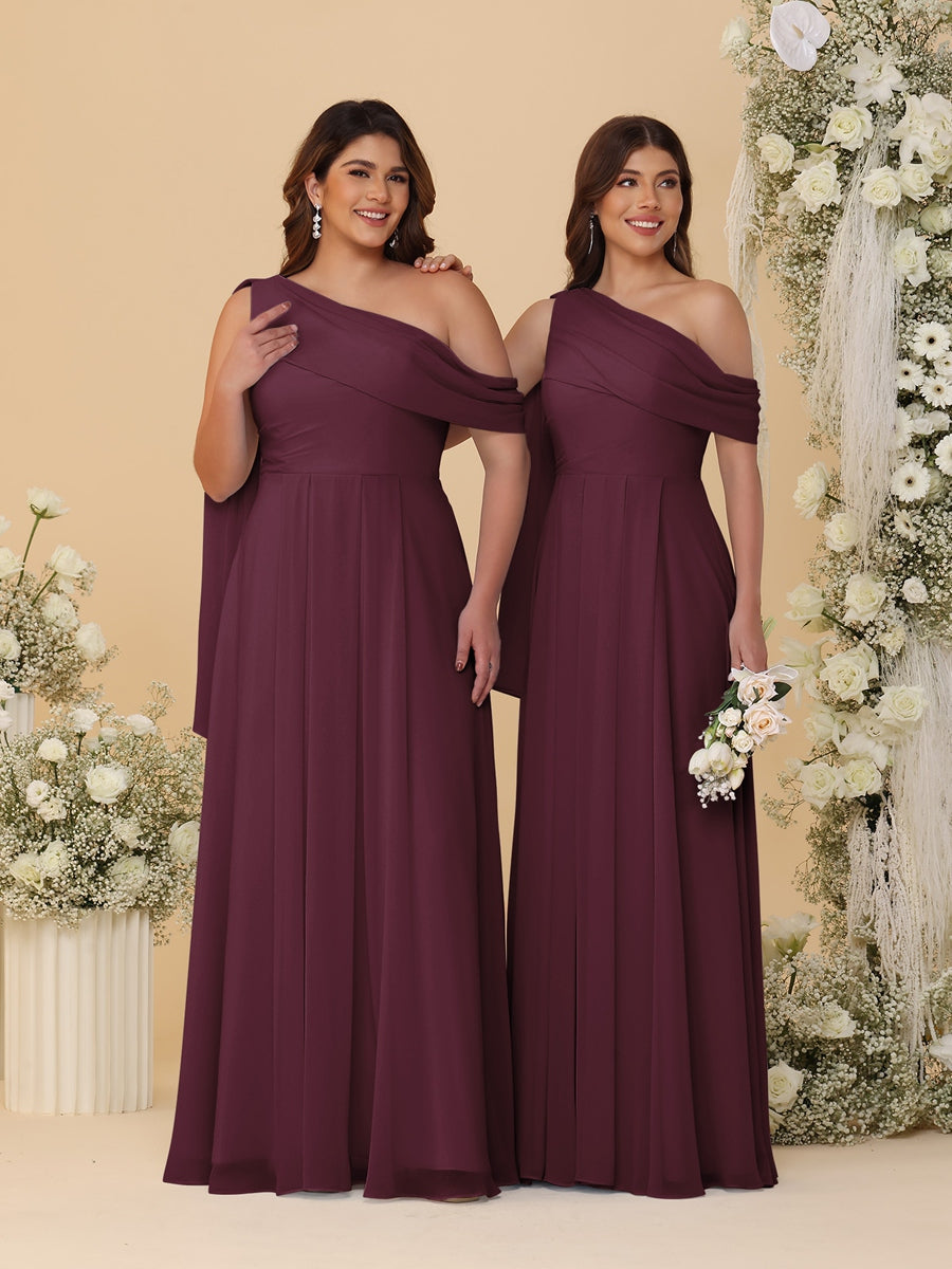 Paloma Burgundy front view bridesmaid dress