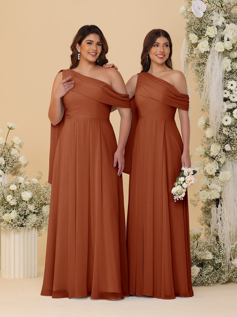 Paloma Burnt Orange front view bridesmaid dress