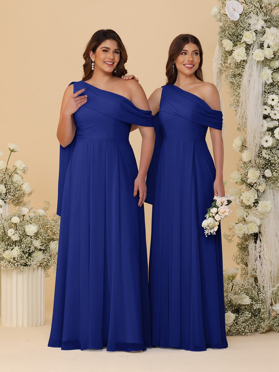 Paloma Royal Blue front view bridesmaid dress