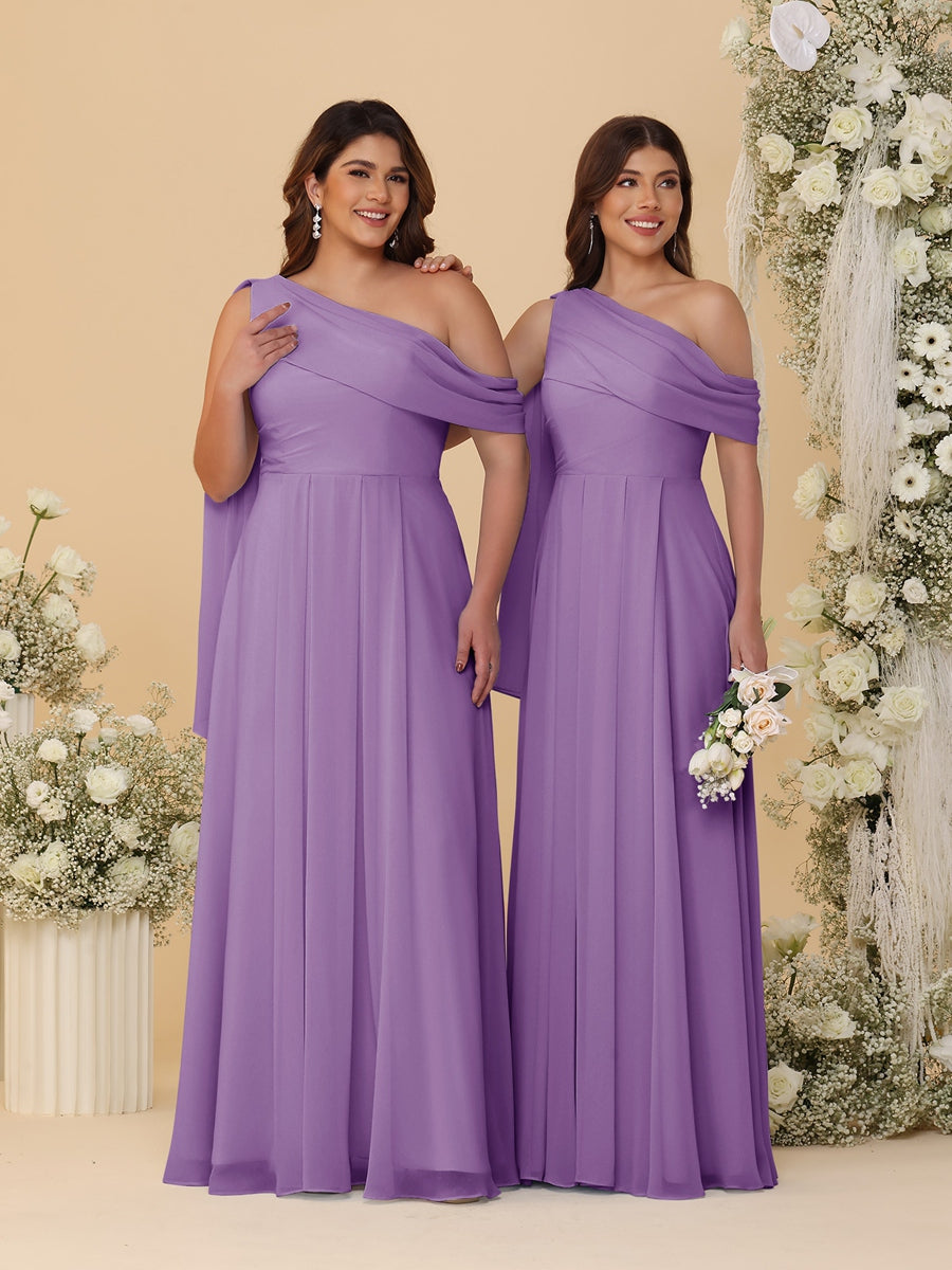 Paloma Wisteria front view bridesmaid dress