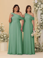 Paloma Eucalyptus front view bridesmaid dress