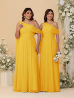 Paloma Gold front view bridesmaid dress