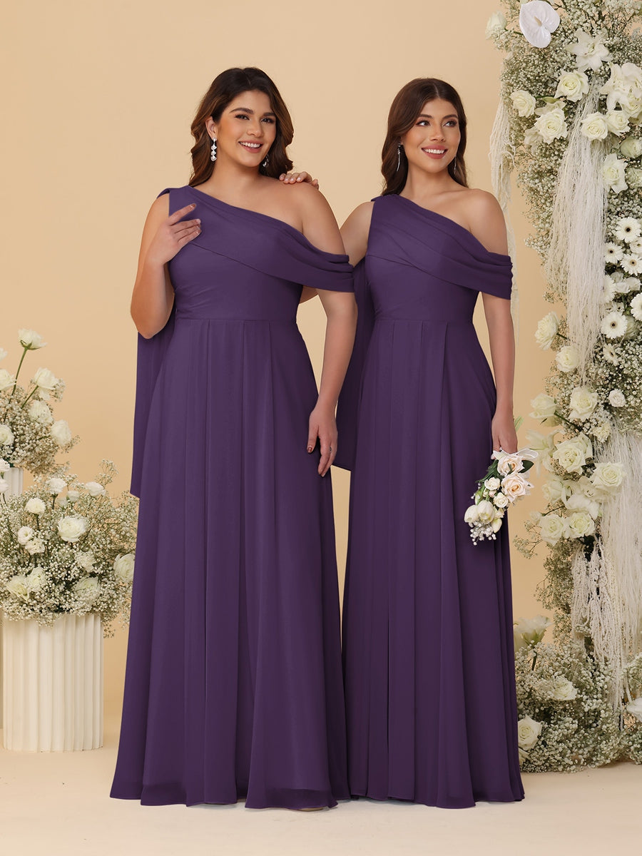 Paloma Grape front view bridesmaid dress