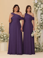 Paloma Grape front view bridesmaid dress