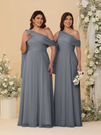 Paloma Grey front view bridesmaid dress