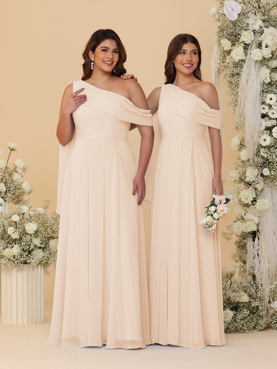 Paloma Champagne back view bridesmaid dress