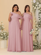 Paloma Mauve front view bridesmaid dress