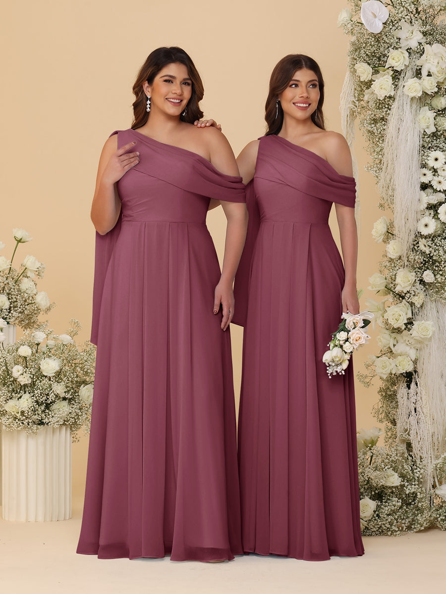 Paloma Plum front view bridesmaid dress