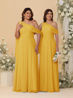 Paloma Gold back view bridesmaid dress