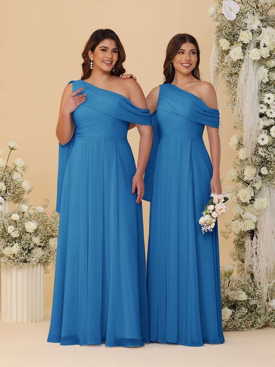 Paloma Ocean Blue front view bridesmaid dress