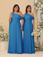 Paloma Ocean Blue front view bridesmaid dress