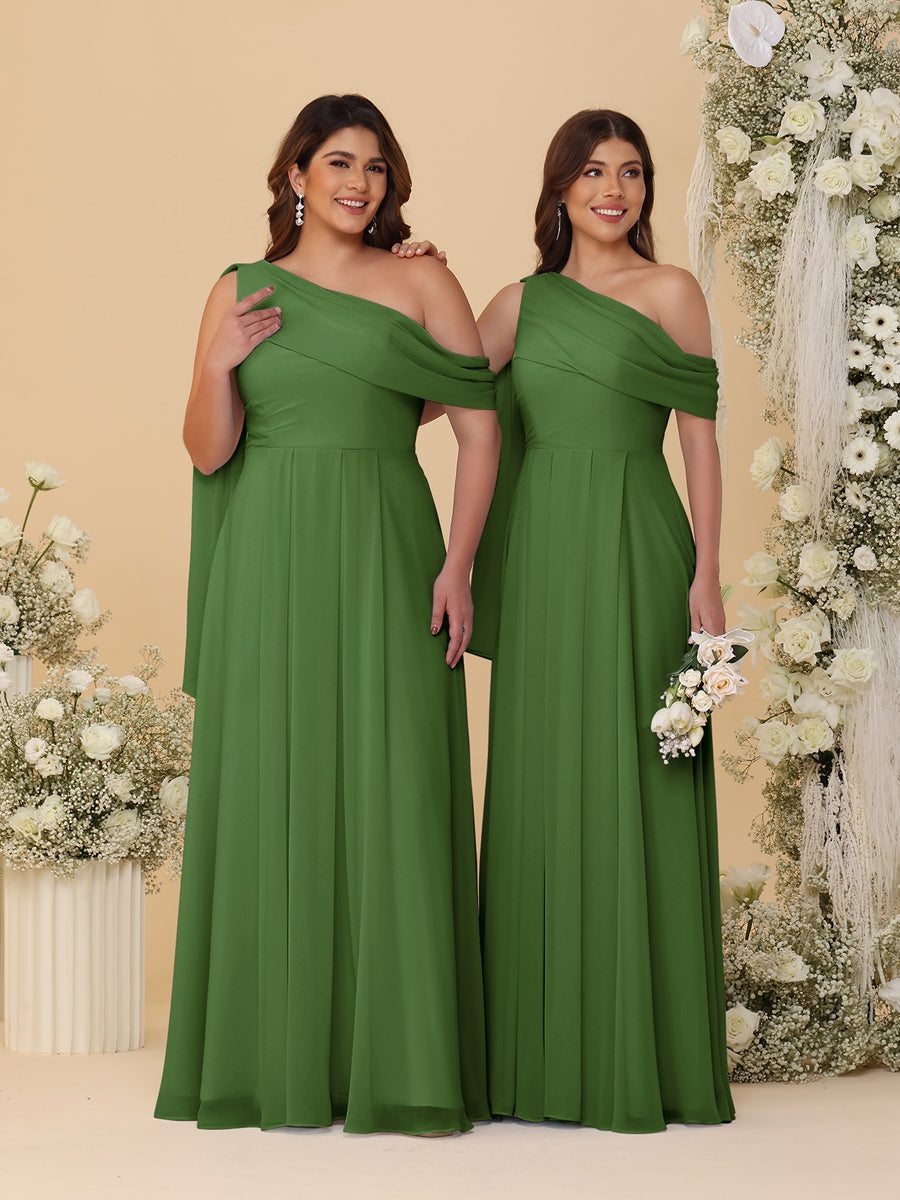 Paloma Olive Green front view bridesmaid dress