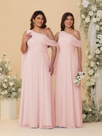 Paloma Pearl Pink back view bridesmaid dress