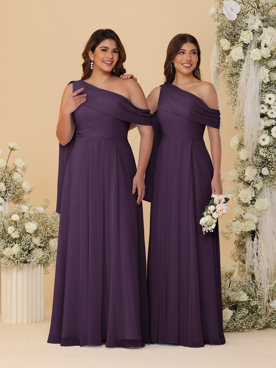 Paloma Plum back view bridesmaid dress