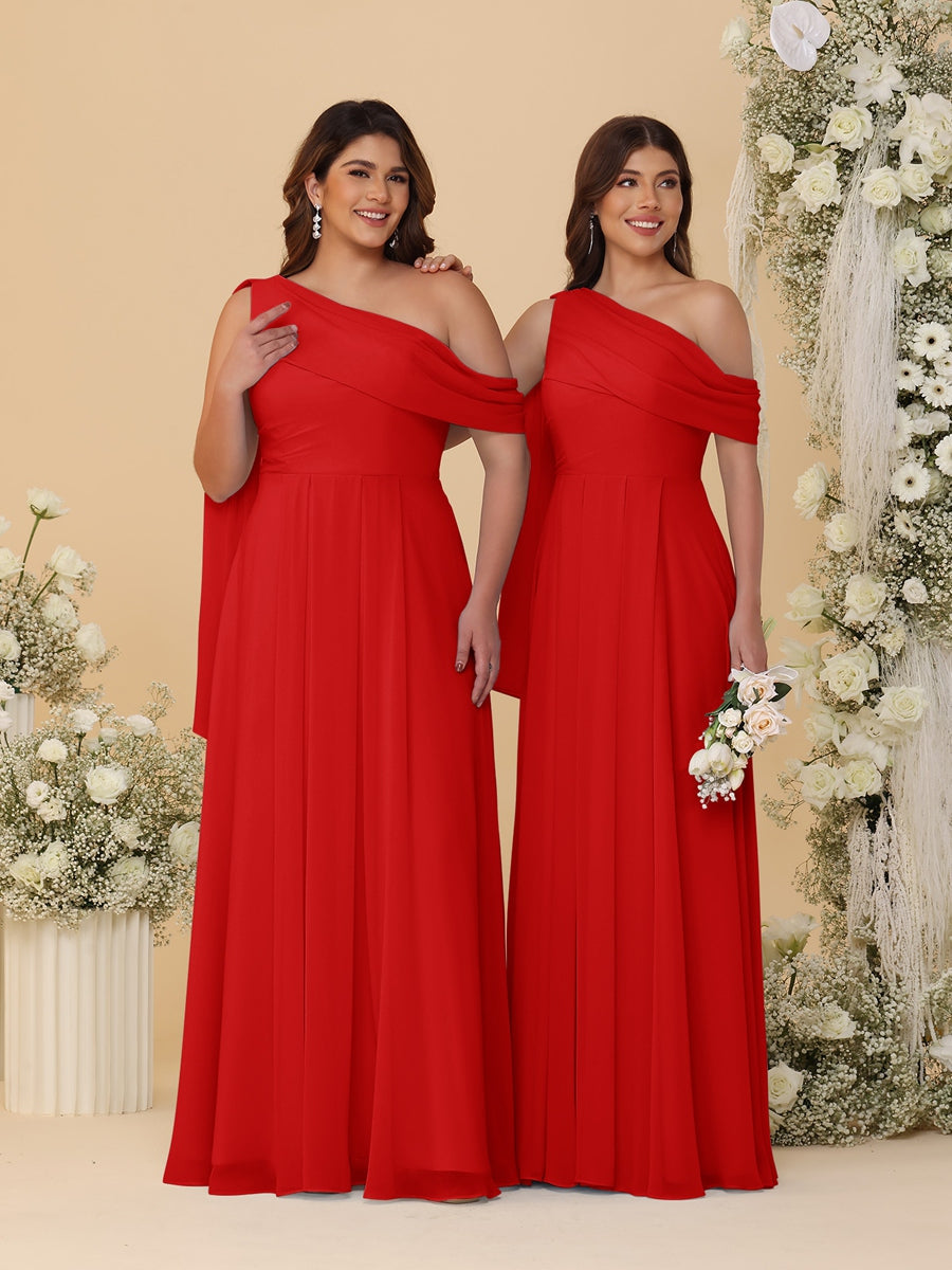 Paloma Red front view bridesmaid dress