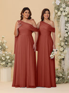 Paloma Rust front view bridesmaid dress