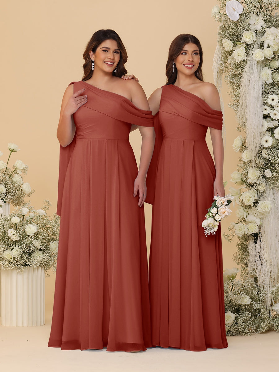 Paloma Rust front view bridesmaid dress