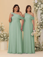 Paloma Sage Green back view bridesmaid dress