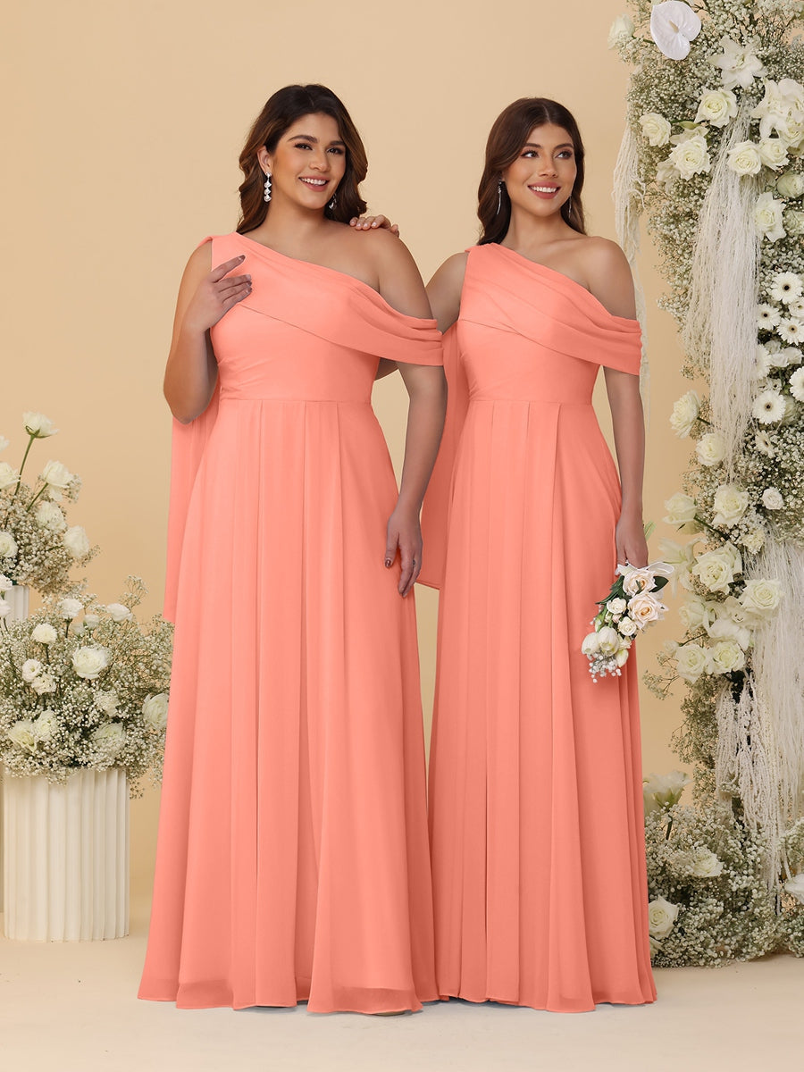 Paloma Coral back view bridesmaid dress