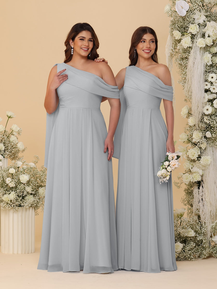 Paloma Silver front view bridesmaid dress