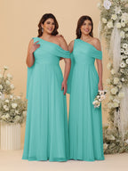 Paloma Pool Blue back view bridesmaid dress