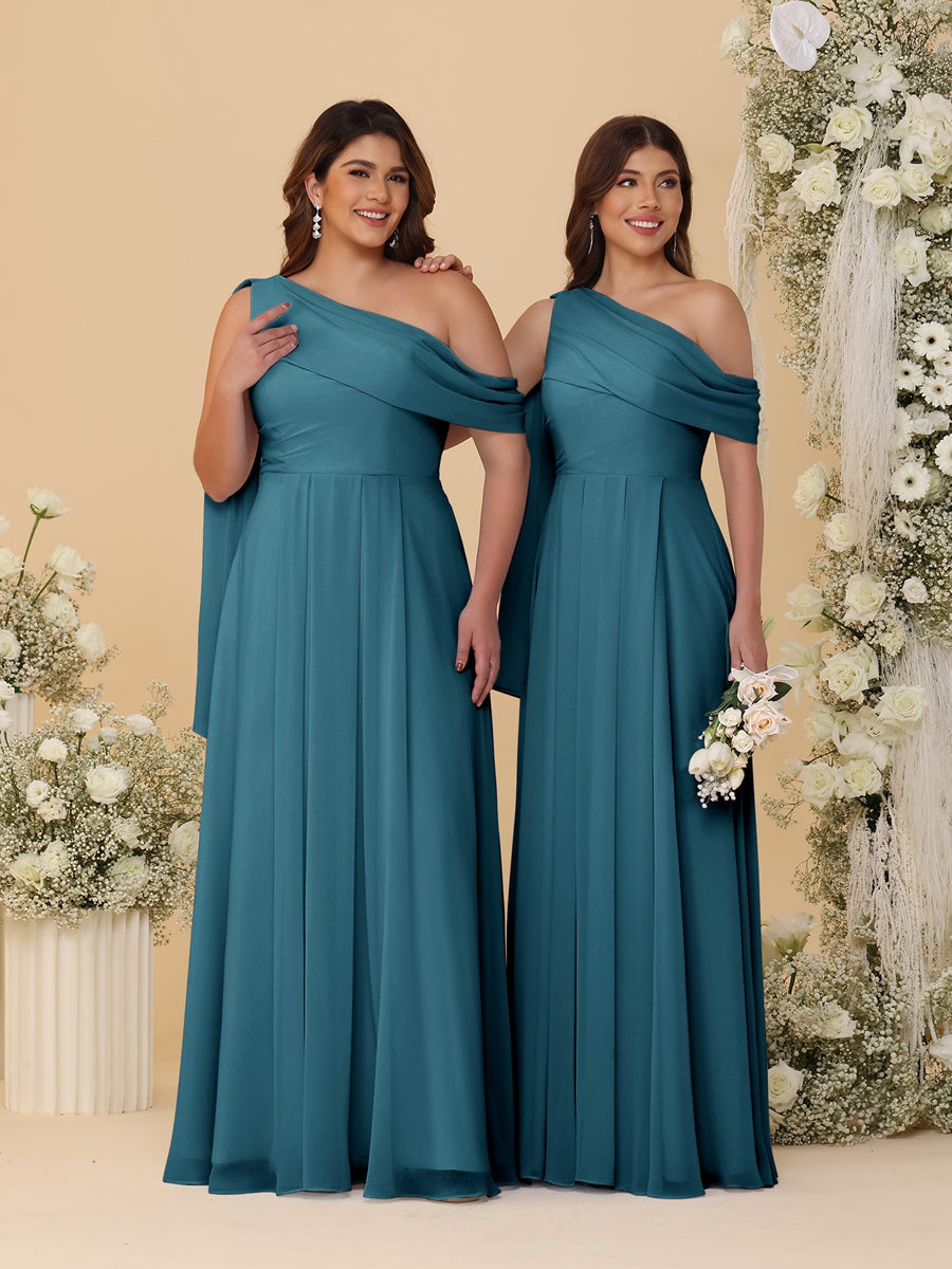 Paloma Teal front view bridesmaid dress