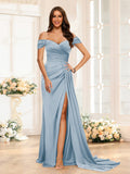 Quenby Lavender front view bridesmaid dress