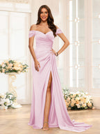 Quenby Pearl Pink back view bridesmaid dress