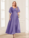 Adora Lilac front view wedding guest dress