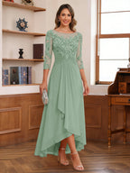 Anaelle sage green alternate front view 2 mother of the bride dress
