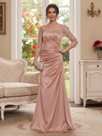 Petra Vivienne Rose Pink front view mother of the bride dress